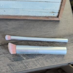 RMS Beauty Silver and Pink Brush Duo